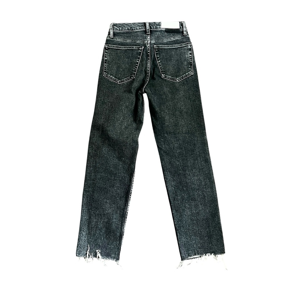 Re/Done 70’s Stovepipe High Rise Cropped Raw Hem Jean 26 - Picture 6 of 10